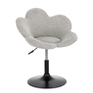BIZZOTTO poltroncina girevole FLEUR beige con base nera
