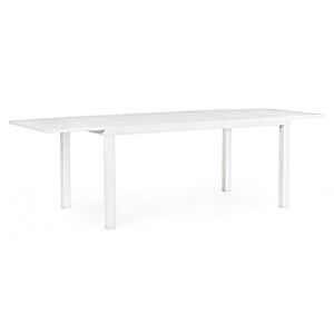 BIZZOTTO Tavolo da giardino allungabile HILDE 160-240X90 bianco LD30