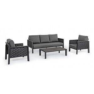 BIZZOTTO Set da giardino SET4 OTAVIO antracite WG21