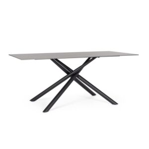 BIZZOTTO tavolo da pranzo da giardino AGRITA 180x90 nero
