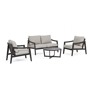 BIZZOTTO SET4 SALOTTO C-C SIRENUS ANTRACITE YK13