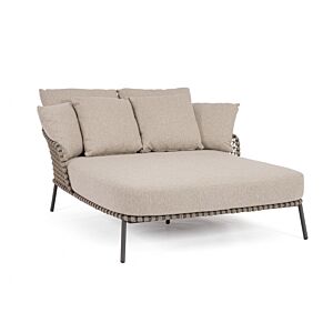 BIZZOTTO Lettino – Daybed 2P IVISSA antracite con cuscini