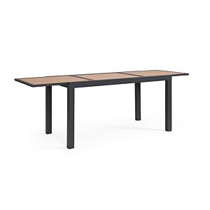 BIZZOTTO Tavolo da giardino allungabile HILIJA 140-210X77 antracite LH32