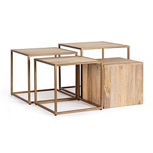 BIZZOTTO SET4 TAVOLINO JAIDEV