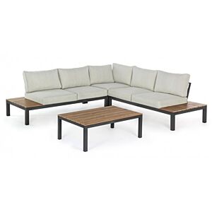 BIZZOTTO SET SALOTTO ANG.C-C ELIAS ANTRACITE SJ61