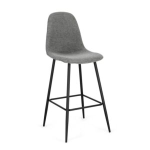 BIZZOTTO sgabello bar NEW IRELIA nero - grigio scuro