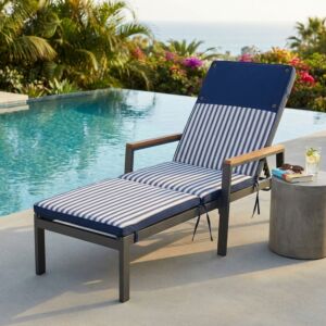 Cuscino lettino REAL righe blu