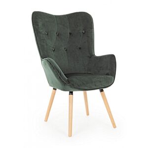 BIZZOTTO POLTRONA JULIET VELVET VERDE BOSCO