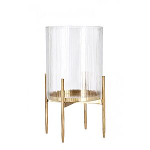 BIZZOTTO LANTERNA SIWAN RIGHE TRASP ORO H40