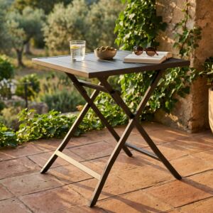 Tavolo da giardino pieghevole ALABAMA 70 × 70 antracite