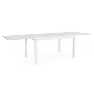 BIZZOTTO Tavolo allungabile CLIV – bianco (alluminio), 135/270×90