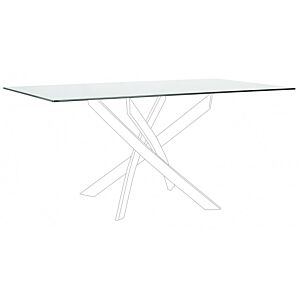 BIZZOTTO PIANO RETT TAV.GEORGE TRASPARENTE 160X90
