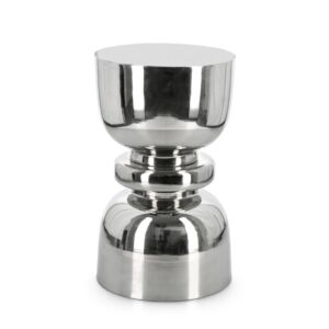 BIZZOTTO tavolino rotondo ANIMESH shiny nickel
