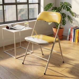 Sedia pieghevole SLIM gialla (Color 128) HF807022