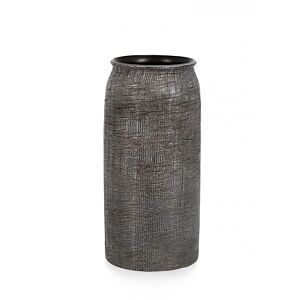 BIZZOTTO VASO PAPYRUS CIL GRIGIO SCURO H32,3