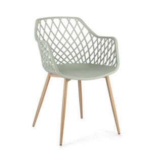 BIZZOTTO sedia da giardino con braccioli OPTIK verde