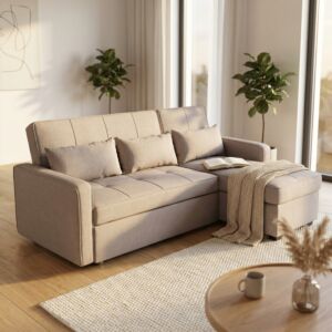 Divano da giardino allungabile CEDRIC con letto – Mobalia