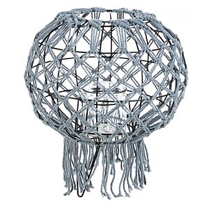 BIZZOTTO LANTERNA MACRAME GRIGIO H38