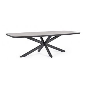 BIZZOTTO Tavolo da pranzo da giardino ISACCO 240X110 antracite JX55