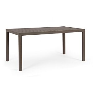 BIZZOTTO Tavolo da pranzo da giardino HILDE 150X80 caffè YK14