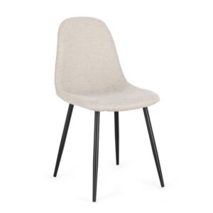 BIZZOTTO sedia imbottita NEW IRELIA nero-beige