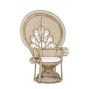 BIZZOTTO POLTRONA C-C PEACOCK NATURALE