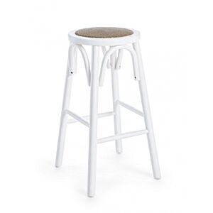 BIZZOTTO SGABELLO BAR CIRCLE BIANCO