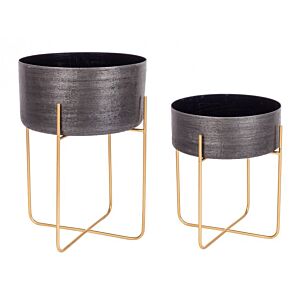 BIZZOTTO SET2 P.VASO VARANASI STAND TO NERO