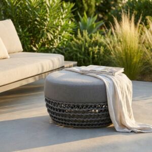 POUF LAFAYETTE C/CUSCINI GREY