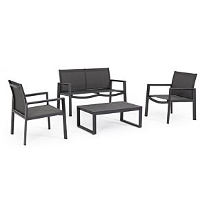 BIZZOTTO SET4 SALOTTO KALLEN ANTRACITE YK13
