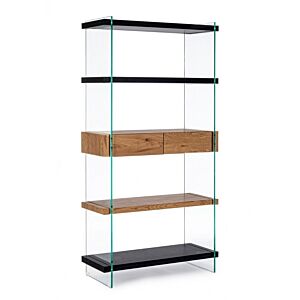BIZZOTTO LIBRERIA 4P-2C LINE WOOD NERO