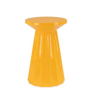 BIZZOTTO tavolino rotondo HEDYM giallo Ø30 × 46 cm