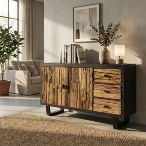 Credenza ZUBIN in legno mango naturale 