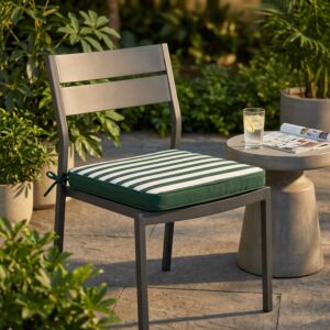 Cuscino sedia REAL verde righe