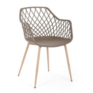 BIZZOTTO sedia da giardino OPTIK tortora