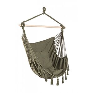 BIZZOTTO Poltrona sospesa JUAN verde 100x130 cm - con cuscino
