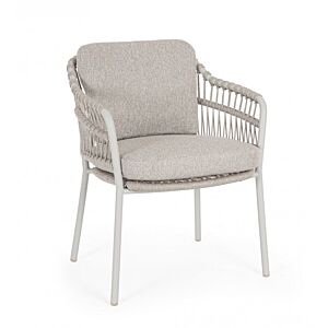 BIZZOTTO Sedia da giardino TALAIA FROSTY con cuscini