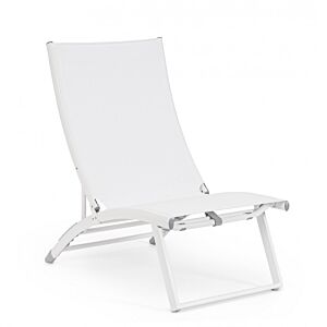BIZZOTTO POLTRONA LOUNGE RECL. TAYLOR BIANCO