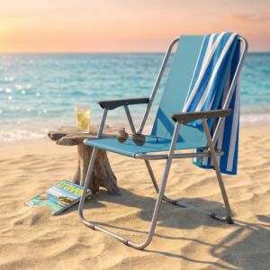 Sedia da giardino RELAX alta – struttura in metallo