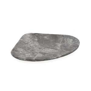 BIZZOTTO VASSOIO DECORAT KANDY MARMO GRIGIO 30X26
