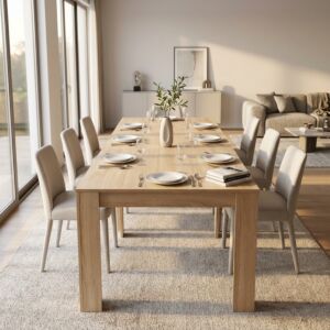 Tavolo consolle allungabile DAVE Naturale 50–300 × 90