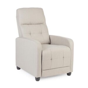 BIZZOTTO poltrona relax ANACLARA beige con reclinazione manuale