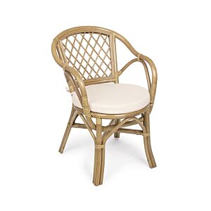 BIZZOTTO Poltrona ATHINA con cuscino - 0671116 (rattan naturale)