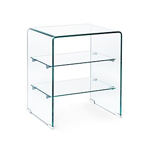 BIZZOTTO Mobiletto IRIDE 3P 50×40 – vetro, stile moderno