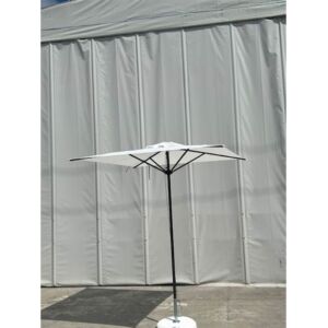 Ombrellone da giardino ARGENTO 2x2 di colore bianco con base - OFFERTA