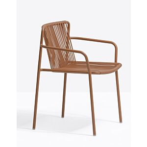 PEDRALI sedia da giardino TRIBECA 3665 con braccioli – impilabile