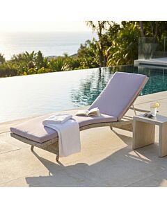 Lettino HONOLULU con cuscino WI-806807-LGRE