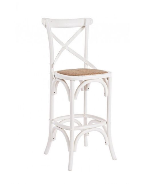 BIZZOTTO SGABELLO BAR CROSS BIANCO