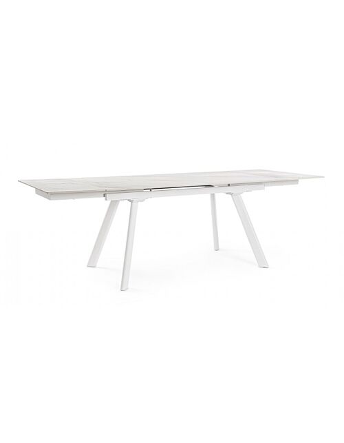 BIZZOTTO Tavolo allungabile da giardino JARKKO 160–240x90 bianco
