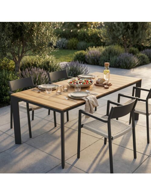 Tavolo da giardino allungabile TULCÁN 210/275 × 100 – teak